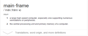Mainframe definition