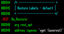 Restore Labels Default