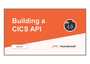 Building a CICS API