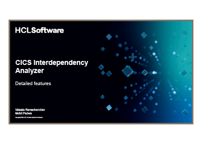 May 2024 | CICS Interdependency Analyzer in Devops