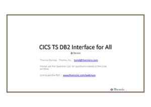CICS TS DB2 Interface for All