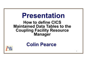 How to define CICS Maintained Data Tables to the Coupling Facility Resource Manager