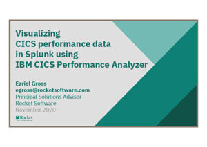 Visualizing CICS performance data in Splunk using IBM CICS Performance Analyzer