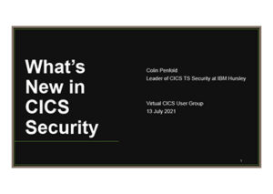 What's New in CICS Security