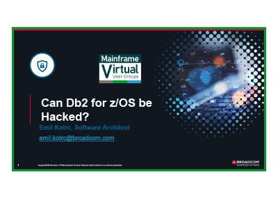 May 2024 | Can Db2 for z/OS be hacked