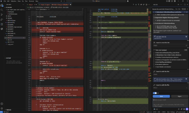 Assembler into COBOL