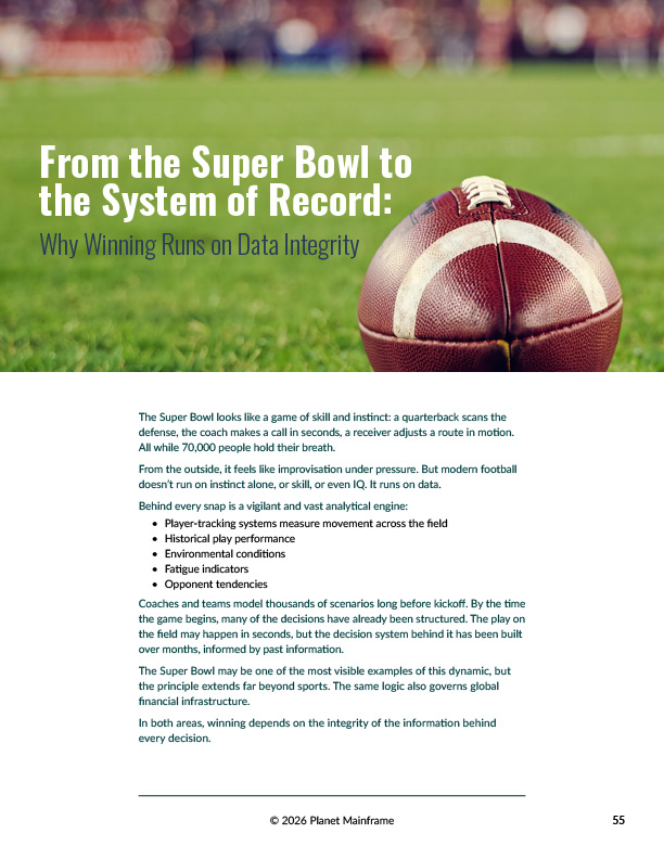 Why Winning Runs on Data Integrity