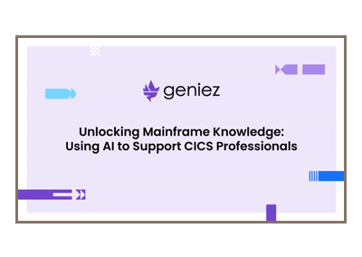 June 2026 | Unlocking Mainframe Knowledge: Using AI to Support CICS Professionals